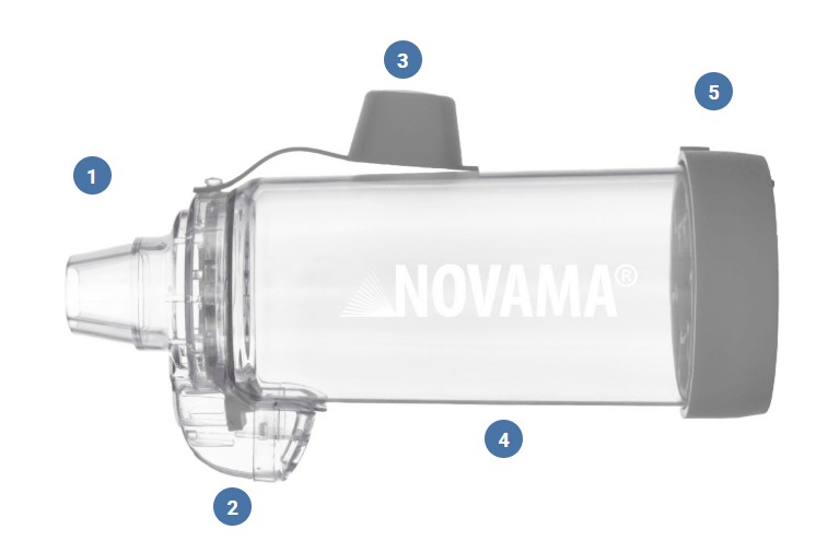 Inhalationskammer für Erwachsene